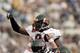21 Oct 2000: Chad Johnson #80 of the Oregon State Beavers celebrates on the field with teammates after he makes a touchdown during the game against the UCLA Bruins at the Rose Bowl in Pasadena, California. The Beavers defeated the Bruins 44-38. Mandatory