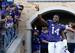 FORT WORTH, TX - DECEMBER 06: Wide receiver David Porter #14 of the TCU Horned Frogs waves to fans as he is introduced before the Big 12 college football game against the Iowa State Cyclones at Amon G. Carter Stadium on December 6, 2014 in Fort Worth, Te
