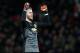 MANCHESTER, ENGLAND - DECEMBER 02: David De Gea of Manchester United celebrates at the end of the Barclays Premier League match between Manchester United and Stoke City at Old Trafford on December 2, 2014 in Manchester, England. (Photo by Alex Livesey/G