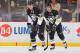 PITTSBURGH, PA - DECEMBER 06: Evgeni Malkin #71 of the Pittsburgh Penguins celebrates his goal with Sidney Crosby #87 during the first period against the Ottawa Senators at Consol Energy Center on December 6, 2014 in Pittsburgh, Pennsylvania. (Photo by