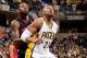 INDIANAPOLIS, IN - FEBRUARY 8: David West #21 of the Indiana Pacers battles for rebound position against Amir Johnson #15 of the Toronto Raptors on February 8, 2013 at Bankers Life Fieldhouse in Indianapolis, Indiana. NOTE TO USER: User expressly acknowl