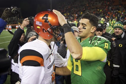 Heisman Winner Marcus Mariota Pays Tribute to Poly Roots