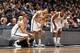 BROOKLYN, NY - JANUARY 5: Brook Lopez #11, Deron Williams #8 and Joe Johnson #7 of the Brooklyn Nets get ready to check in against the Sacramento Kings on January 5, 2013 at the Barclays Center in the Brooklyn borough of New York City. NOTE TO USER: User