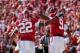 TUSCALOOSA, AL - OCTOBER 26: Amari Cooper #9 of the Alabama Crimson Tide reacts with Christion Jones #22 after taking a reception in for a touchdown against the Tennessee Volunteers at Bryant-Denny Stadium on October 26, 2013 in Tuscaloosa, Alabama. (Ph