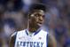 Jan 26, 2013; Lexington, KY, USA; Kentucky Wildcats forward Nerlens Noel (3) during the game against the LSU Tigers in the second half at Rupp Arena. Kentucky defeated LSU 75-70. Mandatory Credit: Mark Zerof-USA TODAY Sports