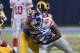 ST. LOUIS, MO - DECEMBER 21: Alec Ogletree #52 of the St. Louis Rams tackles Orleans Darkwa #43 of the New York Giants in the fourth quarter at the Edward Jones Dome on December 21, 2014 in St. Louis, Missouri. (Photo by Michael B. Thomas/Getty Images)