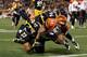 PITTSBURGH, PA - DECEMBER 28: Jermaine Gresham #84 of the Cincinnati Bengals dives for a touchdown in front of Mike Mitchell #23 of the Pittsburgh Steelers during the third quarter at Heinz Field on December 28, 2014 in Pittsburgh, Pennsylvania. (Photo
