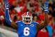 JACKSONVILLE, FL - NOVEMBER 01: Dante Fowler #6 of the Florida Gators asks the crowd for noise during the game against the Georgia Bulldogs at EverBank Field on November 1, 2014 in Jacksonville, Florida. (Photo by Sam Greenwood/Getty Images)