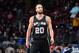 PHILADELPHIA, PA - DECEMBER 1: Manu Ginobili #20 of the San Antonio Spurs during the game against the Philadelphia 76ers on December 1, 2014 at the Wells Fargo Center in Philadelphia, Pennsylvania. NOTE TO USER: User expressly acknowledges and agrees th