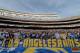 SAN DIEGO, CA - NOVEMBER 23: Fans of the St. Louis Rams hold a 'Los Angeles Rams' sign against the San Diego Chargers during their NFL Game on November 23, 2014 in San Diego, California. (Photo by Donald Miralle/Getty Images)