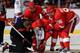 One of the many facial injuries Jeffrey Boogren has to deal with as the Red Wings' team dentist.