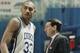 Hill and Krzyzewski during their time together in Durham.