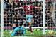 LONDON, ENGLAND - JANUARY 18: Despair for goalkeeper Allan McGregor of Hull City as Andy Carroll of West Ham United celebrates scoring their first goal during the Barclays Premier League match between West Ham United and Hull City at Boleyn Ground on Jan