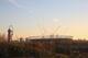 LONDON, ENGLAND - DECEMBER 06: A general view of the Queen Elizabeth Olympic Park Stadium as construction work continues on day two of the UCI Track Cycling World Cup at the Lee Valley Velopark Velodrome on December 6, 2014 in London, England. (Photo by