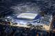 Artist's rendering of Tottenham's proposed new stadium