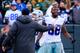 GREEN BAY, WI - JANUARY 11: Dez Bryant #88 of the Dallas Cowboys waits for a replay on a call late in the fourth quarter against the Green Bay Packers during the 2015 NFC Divisional Playoff game at Lambeau Field on January 11, 2015 in Green Bay, Wisconsi