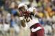 Dec 27, 2014; El Paso, TX, USA; Arizona State Sun Devils wide receiver Jaelen Strong (21) jumps in the air to catch a pass against the Duke Blue Devils in the 2014 Sun Bowl at Sun Bowl Stadium. Mandatory Credit: Ivan Pierre Aguirre-USA TODAY Sports