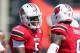 LOUISVILLE, KY - SEPTEMBER 07: Teddy Bridgewater #5 of the Louisville Cardinals celebrates with Devante Parker #9 after throwing a touchdown pass during the game against the Eastern Kentucky Colonels at Papa John's Cardinal Stadium on September 7, 2013 i