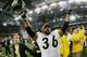 DETROIT - FEBRUARY 05: Running back Jerome Bettis #36 of the Pittsburgh Steelers celebrates on the field after defeating the Seattle Seahawks in Super Bowl XL at Ford Field on February 5, 2006 in Detroit, Michigan. Bettis announced his retirement after t