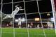 SOUTHAMPTON, ENGLAND - FEBRUARY 01: Ashley Williams of Swansea heads off the line during the Barclays Premier League match between Southampton and Swansea City at St Mary's Stadium on February 1, 2015 in Southampton, England. (Photo by Mike Hewitt/Getty