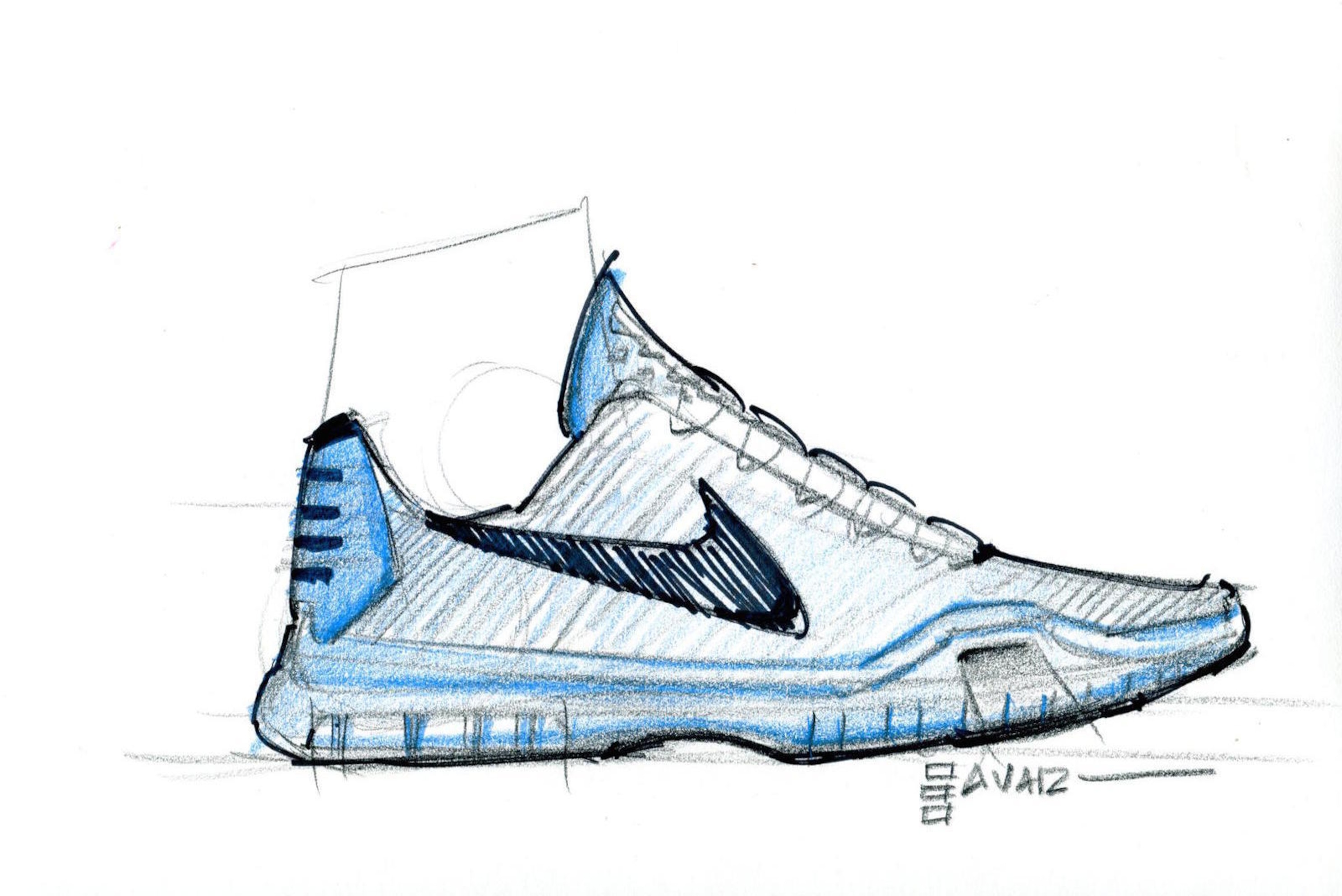 kobe shoes drawing