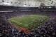 MINNEAPOLIS, MN - SEPTEMBER 09: A sell out crowd of 62,815 fans witness the opening kickoff as the Minnesota Vikings defeated the Atlanta Falcons 24-3 at the Metrodome on September 9, 2007 in Minneapolis, Minnesota. (Photo by Doug Pensinger/Getty Images