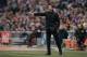 MADRID, SPAIN - FEBRUARY 07: Head coach Diego Simeone of Club Atletico de Madrid reacts during the La Liga match between Club Atletico de Madrid and Real Madrid at Vicente Calderon Stadium on February 7, 2015 in Madrid, Spain. (Photo by Denis Doyle/Gett