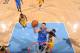 DENVER, CO - FEBRUARY 9: Mitch McGary #33 of the Oklahoma City Thunder shoots against the Denver Nuggets on February 9, 2015 at Pepsi Center in Denver, Colorado. NOTE TO USER: User expressly acknowledges and agrees that, by downloading and or using this P