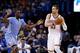 OKLAHOMA CITY, OK - FEBRUARY 8: Mitch McGary #33 of the Oklahoma City Thunder looks to the basket against Ekpe Udoh #13 of the Los Angeles Clippers during the game at Chesapeake Energy Arena on February 8, 2015 in Oklahoma City, Oklahoma. The Thunder defe