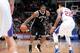 LOS ANGELES, CA - JANUARY 22: Joe Johnson #7 of the Brooklyn Nets handles the ball against the Los Angeles Clippers on January 22, 2014 at STAPLES Center in Los Angeles, California. NOTE TO USER: User expressly acknowledges and agrees that, by downloading
