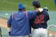 Sammy Sosa, left, and Eric Karros.