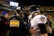 PITTSBURGH, PA - JANUARY 03: Ben Roethlisberger #7 of the Pittsburgh Steelers meets Joe Flacco #5 of the Baltimore Ravens after the Ravens defeated the Steelers 30-17 in their AFC Wild Card game at Heinz Field on January 3, 2015 in Pittsburgh, Pennsylvan