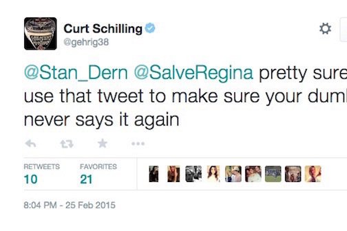 People Said the Grossest Stuff about Curt Schilling's Daughter on Twitter  and He's so Mad - Crossing Broad