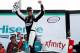 HAMPTON, GA - FEBRUARY 28: Kevin Harvick, driver of the #88 Bad Boy Buggies Chevrolet, celebrates in victory lane after winning the NASCAR XFINITY Series Hisense 250 at Atlanta Motor Speedway on February 28, 2015 in Hampton, Georgia. (Photo by Jeff Zele
