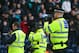 BLACKBURN, ENGLAND - FEBRUARY 14: Police video football fans during the FA Cup fifth round match between Blackburn Rovers and Stoke City at Ewood park on February 14, 2015 in Blackburn, England. (Photo by Getty Images)