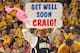 INDIANAPOLIS - APRIL 19: A fan of the Indiana Pacers holds a sign to pray for Craig Sager during the game against the Atlanta Hawks in the East Conference Quarter Finals at Bankers Life Fieldhouse on April 19, 2014 in Indianapolis, Indiana. NOTE TO USER: