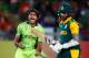 The Pakistan bowlers got stuck into the Proteas' batting.