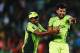Pakistan players celebrate De Villiers' dismissal.