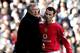 LONDON - OCTOBER 01: Manchester United Manager, Sir Alex Ferguson congratulates Ryan Giggs after he substituted him during the Barclays Premiership match between Fulham and Manchester United at Craven Cottage on October 1, 2005 in London, England. (Phot
