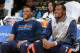 OAKLAND, CA - JANUARY 5: Russell Westbrook #0 and Kevin Durant #35 of the Oklahoma City Thunder before the game against the Golden State Warriors on January 5, 2015 at Oracle Arena in Oakland, California. NOTE TO USER: User expressly acknowledges and agr
