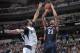 Brandan Wright challenges Anthony Davis