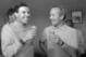 Clark and Lotus founder Colin Chapman celebrate the 1963 world championship.