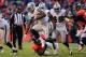 DENVER, CO - DECEMBER 28: Running back Latavius Murray #28 of the Oakland Raiders rushes against the Denver Broncos during a game at Sports Authority Field at Mile High on December 28, 2014 in Denver, Colorado. (Photo by Doug Pensinger/Getty Images)