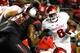 PISCATAWAY, NJ - NOVEMBER 15: Tevin Coleman #6 of the Indiana Hoosiers runs the ball in the fourth quarter during a game against the Rutgers Scarlet Knights at High Point Solutions Stadium on November 15, 2014 in Piscataway, New Jersey. (Photo by Alex Go