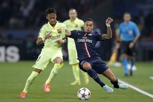 Gregory van der Wiel of PSG during the UEFA Champions League match at The  Etihad Stadium. Photo credit should read: Simon Bellis/Sportimage via PA  Images Stock Photo - Alamy