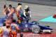 Marcus Ericsson brings out the safety car.