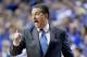 LEXINGTON, KY - MARCH 07: John Calipari the head coach of the Kentucky Wildcats gives instructions to his team during the game against the Florida Gators at Rupp Arena on March 7, 2015 in Lexington, Kentucky. (Photo by Andy Lyons/Getty Images)