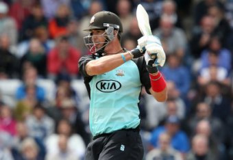 BIRMINGHAM, ENGLAND - AUGUST 23:  Kevin Pietersen of Surrey bats during the Natwest T20 Blast Semi Final match between Birmingham Bears and Surrey at Edgbaston on August 23, 2014 in Birmingham, England.  (Photo by Jan Kruger/Getty Images)