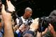 NEW YORK CITY - FEBRUARY 7: Kevin Garnett #21 of the Minnesota Timberwolves talks to the media during NBA All-Star Practice on February 8, 1998 as part of 1998 NBA All-Star Weekend at Madison Square Garden in New York City. NOTE TO USER: User expressly ac