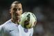 HONG KONG - JULY 29: Zlatan Ibrahimovic of Paris Saint-Germain looks to the ball during the friendly match between Kitchee and Paris Saint-Germain at Hong Kong Stadium on July 29, 2014 in Hong Kong, Hong Kong. (Photo by Victor Fraile/Getty Images)
